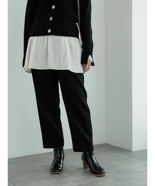 Te chichi(テチチ)の「タックパンツ(ドット/無地)(その他パンツ・レディース・ブラック/オフホワイト/グレー/ホワイト・F)」の5枚目の写真