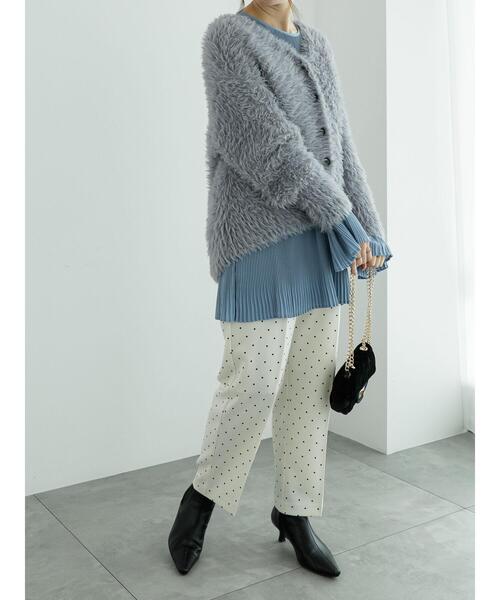 Te chichi(テチチ)の「タックパンツ(ドット/無地)(その他パンツ・レディース・ブラック/オフホワイト/グレー/ホワイト・F)」の11枚目の写真