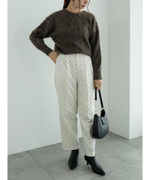 Te chichi(テチチ)の「タックパンツ(ドット/無地)(その他パンツ・レディース・ブラック/オフホワイト/グレー/ホワイト・F)」の12枚目の写真