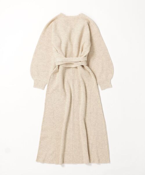 CASA FLINE（カーサフライン）の「casa fline/カシュクールカーディガンセットドレス（ワンピース・レディース・チャコール/ベージュ・FREE）」の3枚目の写真