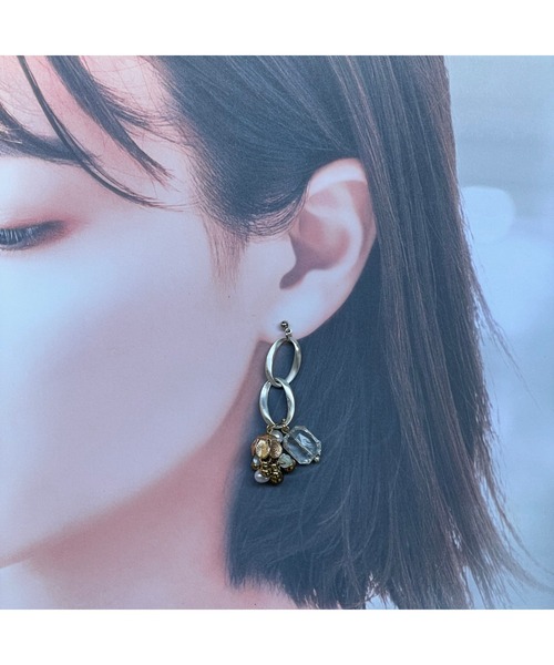 tone(トーン)の「【musk】シンプルモノトーンピアス(MA)(ピアス(両耳用)・レディース・シルバー・FREE)」の2枚目の写真