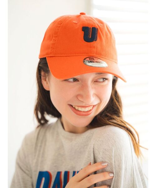 NEW ERA（ニューエラ）の「NEW ERA ロゴキャップ（キャップ・レディース・オレンジ/ブルー/ブラック/アイボリー・FREE）」の6枚目の写真