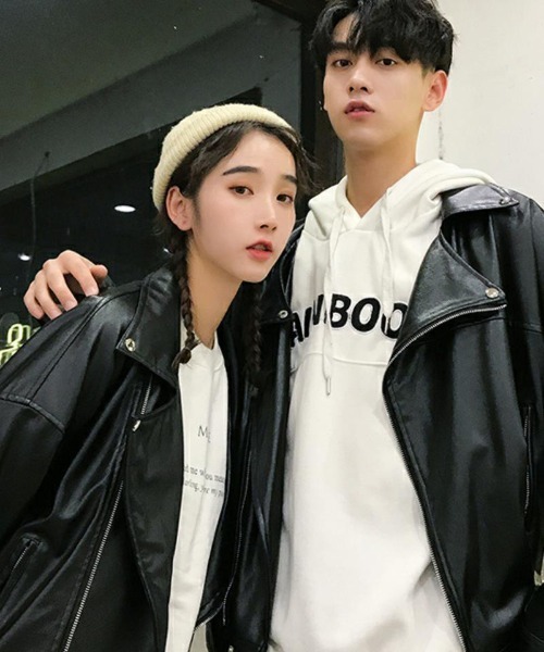 セール】【SETUP7】フェイクレザーライダースジャケット KNF037