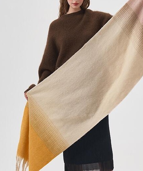 TONE SELECT GOODS(トーンセレクトグッズ)の「【urge select】マルチカラー 大判ボリューム ストール/マフラー(マフラー・レディース・その他4/その他1/その他5/その他6/その他3/その他2・FREE)」の7枚目の写真