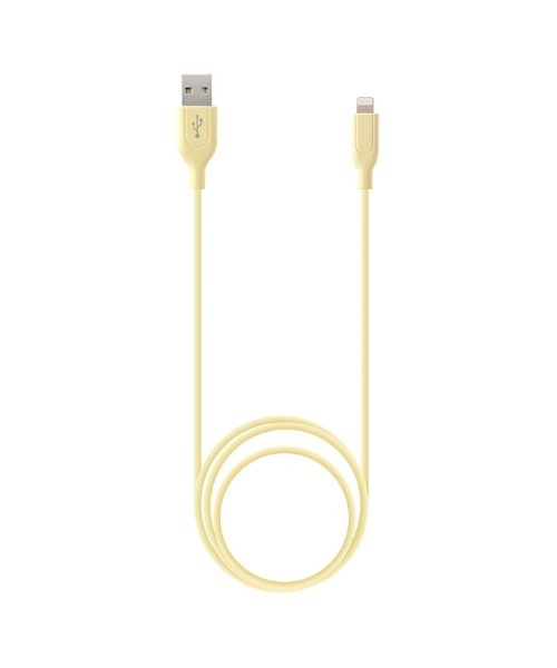 Hamee（ハミィ）の「【MFi取得品】Lightningケーブル シリコンケーブル 1m（スマホグッズ・レディース・ブラック/イエロー/ホワイト/パープル/ブルー/ピンク/グリーン・1M）」の6枚目の写真