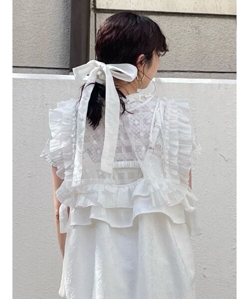 merry jenny（メリージェニー）の「ribbonシュシュ（シュシュ・レディース・ブラック/ピンク/オフホワイト・FREE）」の8枚目の写真