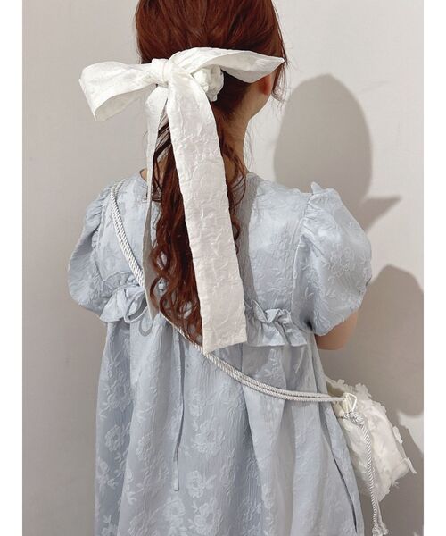 merry jenny（メリージェニー）の「ribbonシュシュ（シュシュ・レディース・ブラック/ピンク/オフホワイト・FREE）」の9枚目の写真