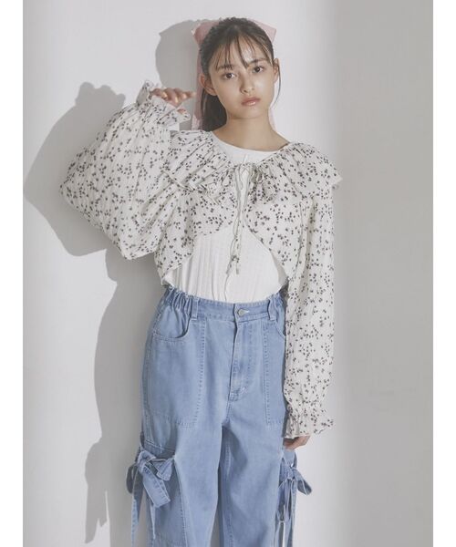 merry jenny（メリージェニー）の「ribbonシュシュ（シュシュ・レディース・ブラック/ピンク/オフホワイト・FREE）」の6枚目の写真