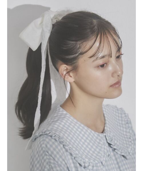 merry jenny（メリージェニー）の「ribbonシュシュ（シュシュ・レディース・ブラック/ピンク/オフホワイト・FREE）」の16枚目の写真