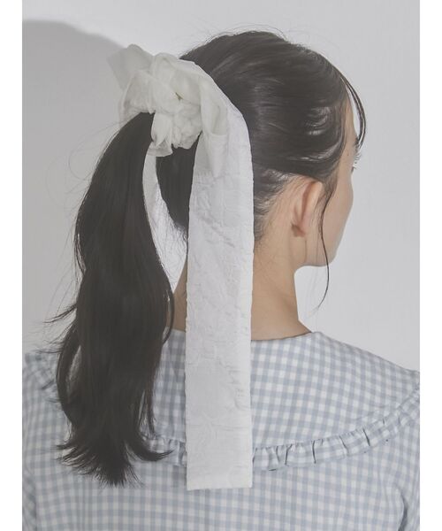 merry jenny（メリージェニー）の「ribbonシュシュ（シュシュ・レディース・ブラック/ピンク/オフホワイト・FREE）」の13枚目の写真