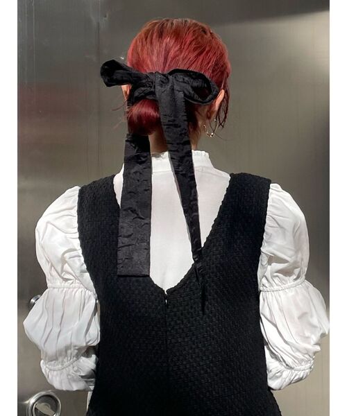 merry jenny（メリージェニー）の「ribbonシュシュ（シュシュ・レディース・ブラック/ピンク/オフホワイト・FREE）」の3枚目の写真