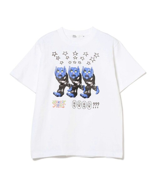 TOKYO CULTUART by BEAMS（トウキョウカルチャートバイビームス）の「nico ito / MAKE iT RUiNS Tee shirt（Tシャツ/カットソー・メンズ・ホワイト/ピンク・SMALL/MEDIUM/LARGE/X-LARGE）」の3枚目の写真
