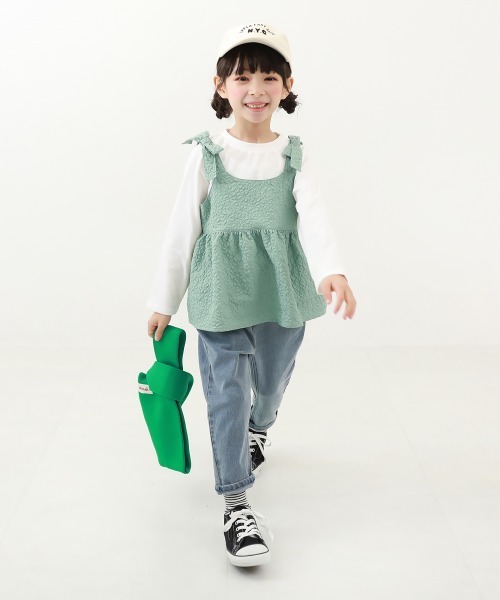 devirock(デビロック)の「3点セット ふくれジャガード セットアップ(長袖Tシャツ付き)(ワンピース・キッズ・その他3/その他2/その他1・150cm/120cm/160cm/130cm/110cm/100cm/140cm)」の8枚目の写真