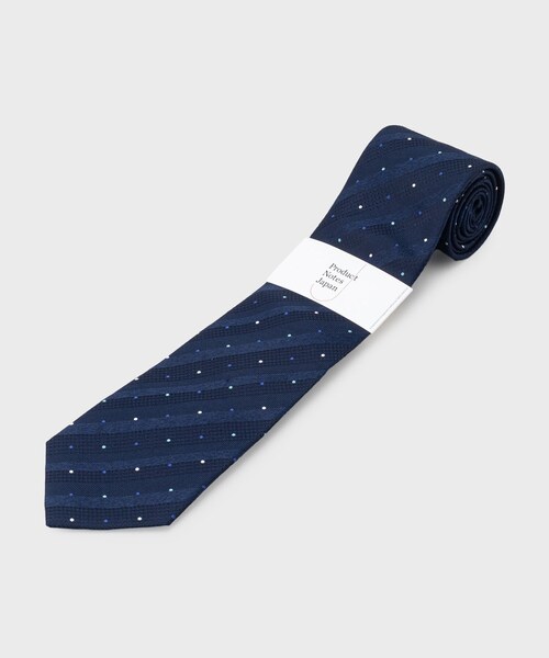 ◆【Made in JAPAN】番千鳥シャドーストライプドット TIE