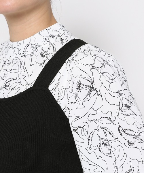 mysty woman(ミスティウーマン)の「ニットビスチェSET花ワンピース 102502(ワンピース・レディース・ライトグリーン/ベージュ/オフホワイト・FREE)」の18枚目の写真