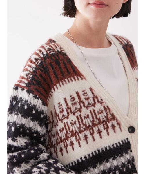 AMERICAN HOLIC（アメリカンホリック）の「フェアアイル柄ニットカーディガン（カーディガン/ボレロ・レディース・ブラウン・M/L）」の22枚目の写真