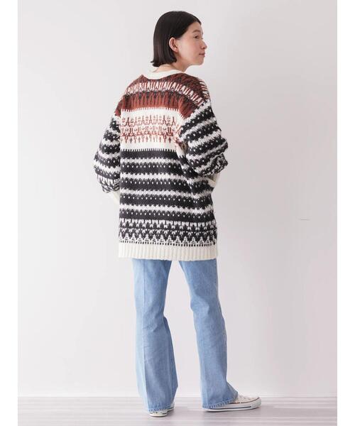 AMERICAN HOLIC（アメリカンホリック）の「フェアアイル柄ニットカーディガン（カーディガン/ボレロ・レディース・ブラウン・M/L）」の16枚目の写真