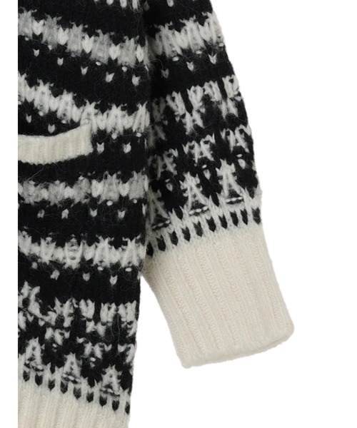 AMERICAN HOLIC（アメリカンホリック）の「フェアアイル柄ニットカーディガン（カーディガン/ボレロ・レディース・ブラウン・M/L）」の6枚目の写真