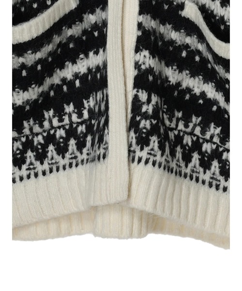 AMERICAN HOLIC（アメリカンホリック）の「フェアアイル柄ニットカーディガン（カーディガン/ボレロ・レディース・ブラウン・M/L）」の7枚目の写真