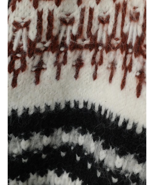 AMERICAN HOLIC（アメリカンホリック）の「フェアアイル柄ニットカーディガン（カーディガン/ボレロ・レディース・ブラウン・M/L）」の12枚目の写真