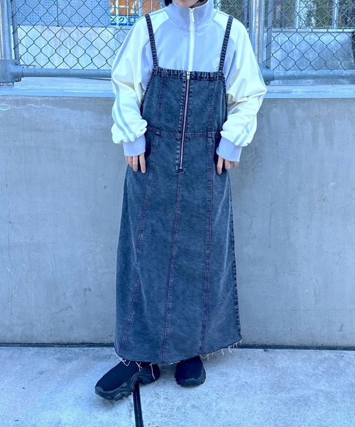 LEPSIM(レプシィム)の「配色トラックジャケット 991192(ジャージ・レディース・グレー/オフホワイト/ブルー/ネイビー・FREE)」の13枚目の写真