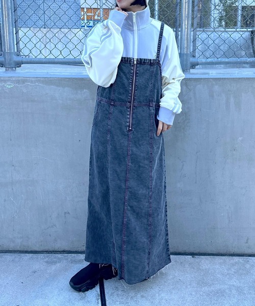 LEPSIM(レプシィム)の「配色トラックジャケット 991192(ジャージ・レディース・グレー/オフホワイト/ブルー/ネイビー・FREE)」の14枚目の写真