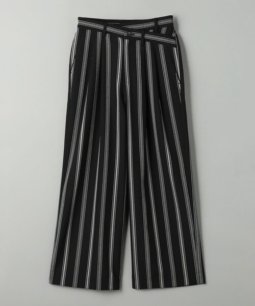 BEAUTY&YOUTH UNITED ARROWS(ビューティーアンドユースユナイテッドアローズ)の「レーヨンシルクネップ 2タック ストライプ パンツ(その他パンツ・レディース・オフホワイト/ブラック・S/M)」の15枚目の写真