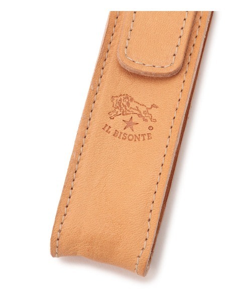 IL BISONTE(イルビゾンテ)/新品未使用 メモ帳 ベージュ 革×綿 ペン