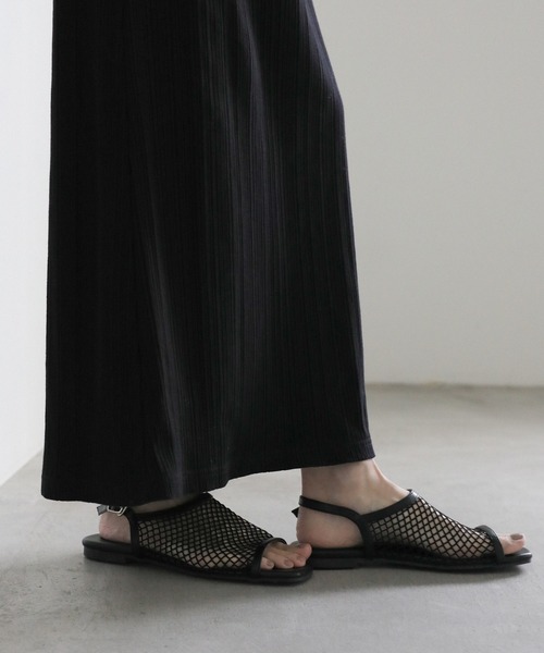 select MOCA（セレクトモカ）の「メッシュフラットサンダル（サンダル・レディース・アイボリー/ブラック・LARGE/MEDIUM/SMALL）」の9枚目の写真