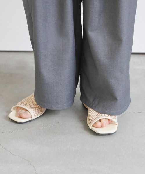 select MOCA（セレクトモカ）の「メッシュフラットサンダル（サンダル・レディース・アイボリー/ブラック・LARGE/MEDIUM/SMALL）」の18枚目の写真