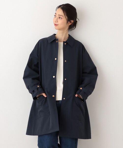 Afternoon Tea(アフタヌーンティー)の「防花粉ステンカラーコート(ステンカラーコート・レディース・ベージュ/ネイビー/アイボリー・MEDIUM)」の3枚目の写真