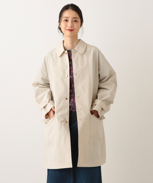 Afternoon Tea(アフタヌーンティー)の「防花粉ステンカラーコート(ステンカラーコート・レディース・ベージュ/ネイビー/アイボリー・MEDIUM)」の2枚目の写真