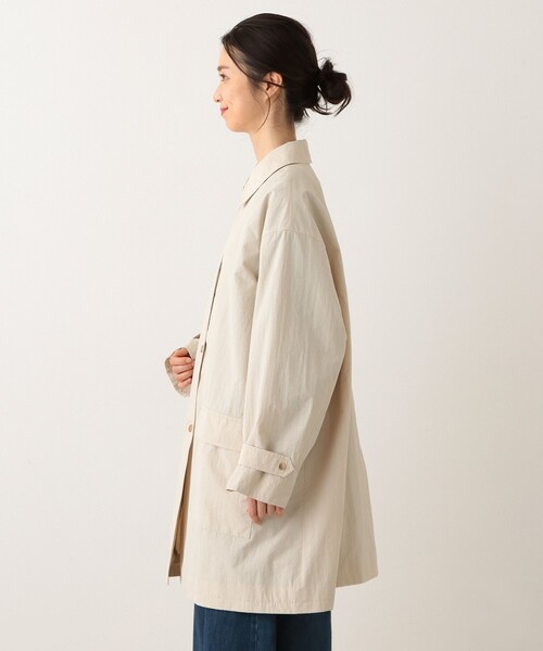 Afternoon Tea(アフタヌーンティー)の「防花粉ステンカラーコート(ステンカラーコート・レディース・ベージュ/ネイビー/アイボリー・MEDIUM)」の11枚目の写真
