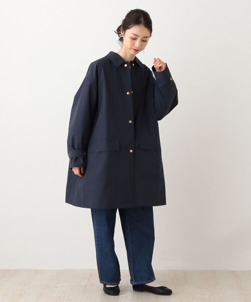 Afternoon Tea(アフタヌーンティー)の「防花粉ステンカラーコート(ステンカラーコート・レディース・ベージュ/ネイビー/アイボリー・MEDIUM)」の7枚目の写真
