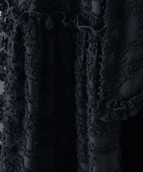 INTER FACTORY(インターファクトリー)の「ティアードフリルロングスカート made in INTER FACTORY(スカート・レディース・ホワイト/ブラック/ライトブルー・FREE)」の10枚目の写真