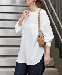 B.C STOCK | 《追加2》バックヘンリーロングTブラウス(シャツ/ブラウス)