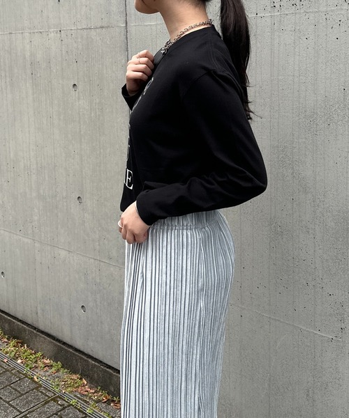 un dix cors（アンディコール）の「LIFEロゴロンTee（Tシャツ/カットソー・レディース・ブラック/ホワイト・FREE）」の19枚目の写真