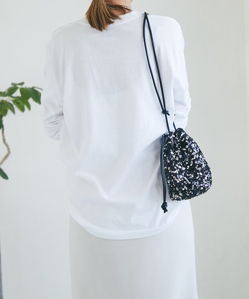 un dix cors（アンディコール）の「LIFEロゴロンTee（Tシャツ/カットソー・レディース・ブラック/ホワイト・FREE）」の6枚目の写真