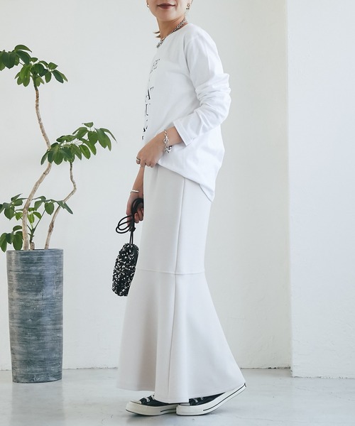 un dix cors（アンディコール）の「LIFEロゴロンTee（Tシャツ/カットソー・レディース・ブラック/ホワイト・FREE）」の10枚目の写真