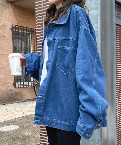 NANEA(ナネア)の「デニムジャケット(デニムジャケット・レディース・ブルー・LARGE/X-LARGE)」の20枚目の写真
