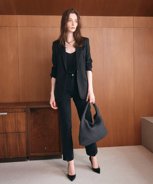 TREASURE TOPKAPI(トレジャートプカピ)の「【TREASURE TOPKAPI】ネオプレン イントレチャート ワンハンドル ショルダー バッグ(ショルダーバッグ・レディース・ダークグレー/オフホワイト/グレイッシュベージュ・FREE)」の22枚目の写真