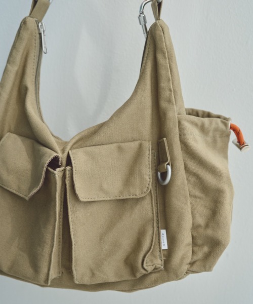unclip（アンクリップ）の「ロープショルダーバッグ（ショルダーバッグ・メンズ・カーキ/アイボリー・FREE）」の21枚目の写真