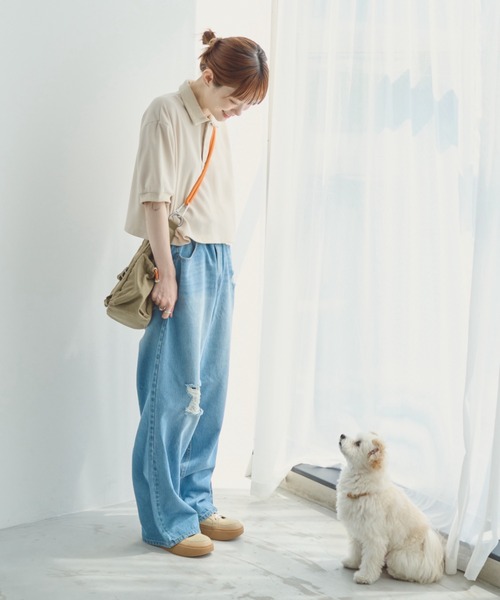 unclip（アンクリップ）の「ロープショルダーバッグ（ショルダーバッグ・メンズ・カーキ/アイボリー・FREE）」の14枚目の写真