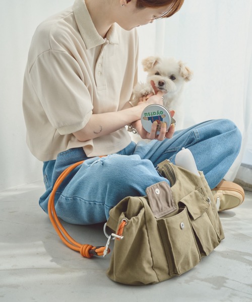 unclip（アンクリップ）の「ロープショルダーバッグ（ショルダーバッグ・メンズ・カーキ/アイボリー・FREE）」の12枚目の写真