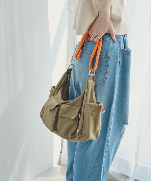 unclip（アンクリップ）の「ロープショルダーバッグ（ショルダーバッグ・メンズ・カーキ/アイボリー・FREE）」の17枚目の写真