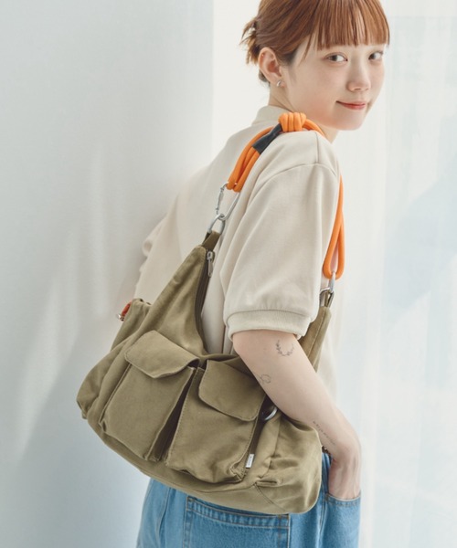 unclip（アンクリップ）の「ロープショルダーバッグ（ショルダーバッグ・メンズ・カーキ/アイボリー・FREE）」の16枚目の写真