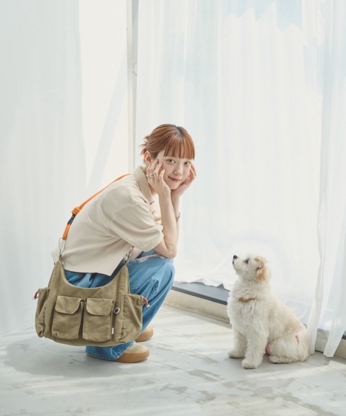 unclip（アンクリップ）の「ロープショルダーバッグ（ショルダーバッグ・メンズ・カーキ/アイボリー・FREE）」の8枚目の写真