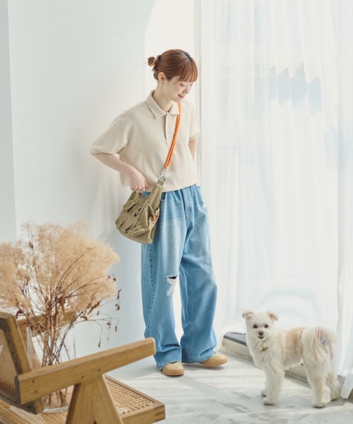 unclip（アンクリップ）の「ロープショルダーバッグ（ショルダーバッグ・メンズ・カーキ/アイボリー・FREE）」の15枚目の写真