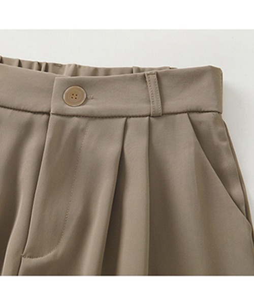 Miniministore（ミニミニストア）の「ワイドパンツ タック入り レディース（スラックス・レディース・ホワイト/ブラウン/ブラック/グレー・S/L/M）」の17枚目の写真