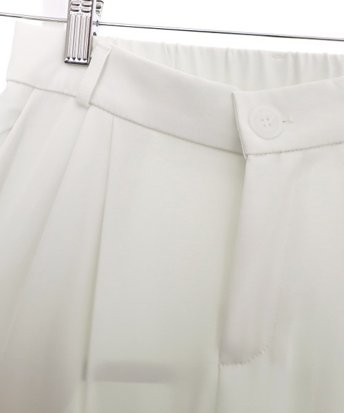 Miniministore（ミニミニストア）の「ワイドパンツ タック入り レディース（スラックス・レディース・ホワイト/ブラウン/ブラック/グレー・S/L/M）」の16枚目の写真